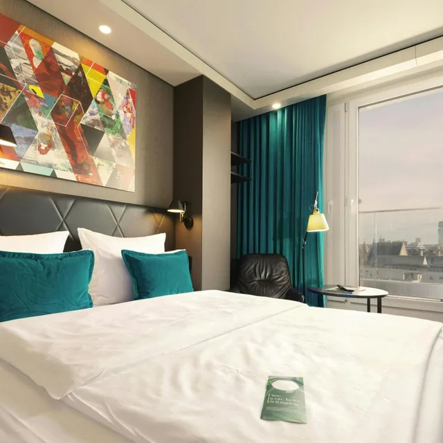 غرفة بسرير مزدوج، Hotel Motel One Frankfurt-Romer 2/3