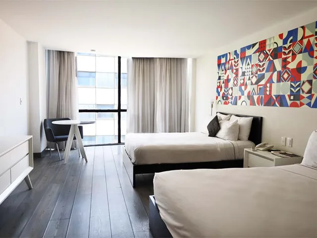 غرفة اقتصادية بسريرين مزدوجين، Hotel El Ejecutivo by Reforma Avenue 1/3