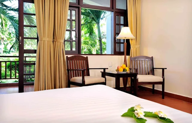 غرفة ديلوكس بسريرين منفصلين بإطلالة على المسبح، Muine Decentury Beach Resort Spa 5/5