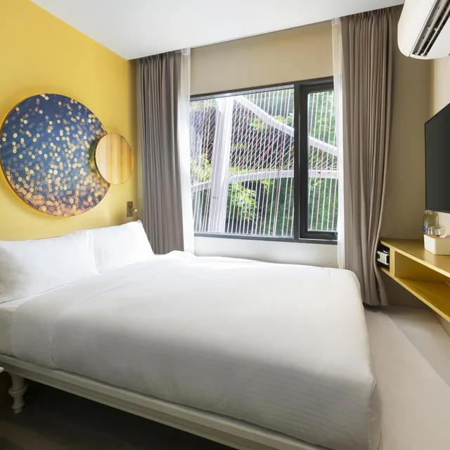 غرفة قياسية بسرير كوين، Riva Vibe Hotel Bangkok 2/4