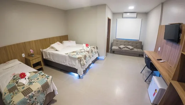 جناح استوديو بسريرين مزدوجين مع أريكة، Hotel Marajo 1/1