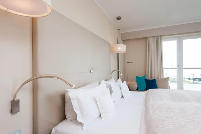 غرفة بسرير مزدوج بإطلالة على البحر، Hotel Fahrhaus Sylt 4/6