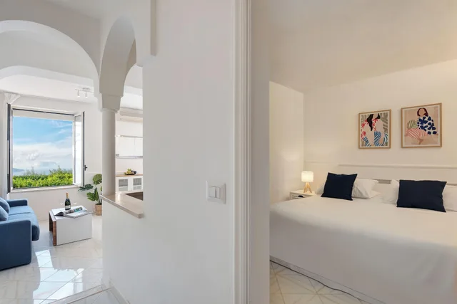 شقة كلاسيكية بإطلالة على البحر بشرفة بغرفة نوم واحدة، Gocce di Capri Hotel & Serviced Residence 3/7