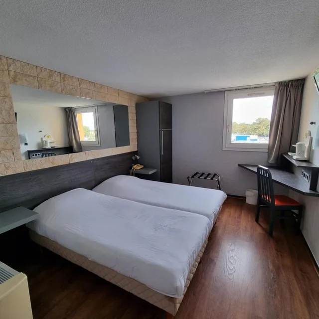 غرفة قياسية بسريرين منفصلين، Hotel Le Relais Pau Lons 3/6