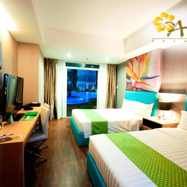 غرفة ديلوكس ثلاثية بإطلالة على المسبح، Aziza Paradise Hotel 2/9