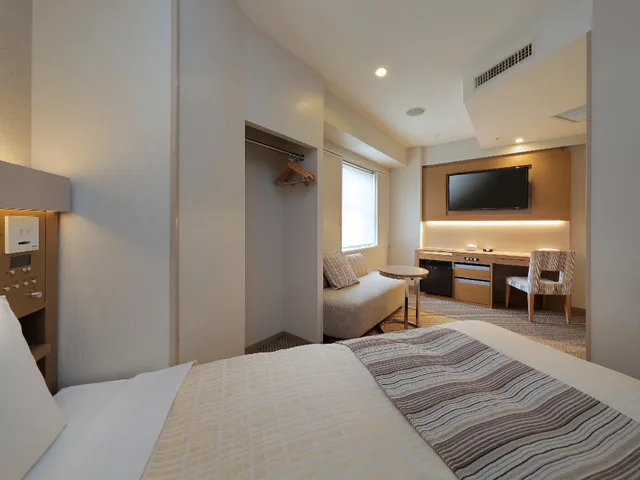 غرفة بسرير مزدوج للمدخنين، Keio Presso Inn Otemachi 1/1