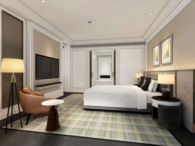 جناح حصري بسرير كينج بمنطقة جلوس مع دخول الصالة في طابق مرتفع، PULLMAN BEIJING SOUTH 9/10