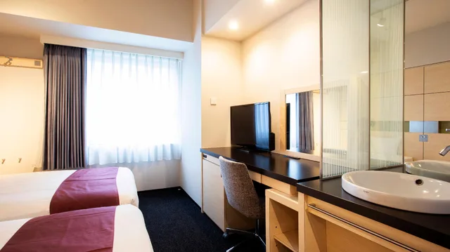 غرفة قياسية بسريرين منفصلين بدون إطلالة للمدخنين، S Peria Hotel Nagasaki Formerly Chisun Grand Nagasaki 2/2