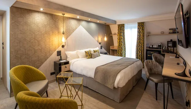 غرفة ديلوكس بسرير مزدوج مع سرير إضافي، Best Western Plus Opera Batignolles 2/5