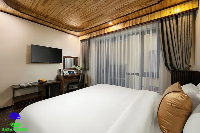 غرفة سوبيريور بسرير كينج بغرفة نوم واحدة، Sapa Green Hotel 2/4