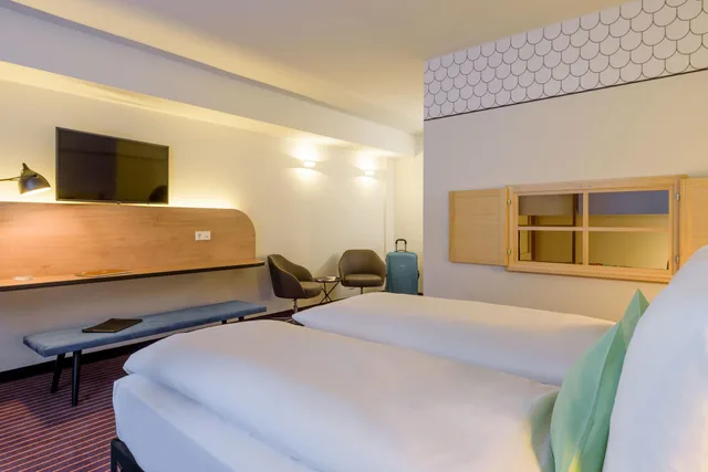 غرفة كومفورت بسريرين منفصلين، ibis Styles Leipzig 1/9