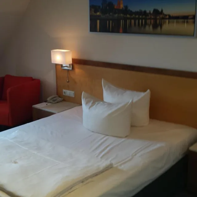 غرفة كومفورت بسرير كينج بإطلالة على النهر، Sorat Insel-Hotel Regensburg 6/9
