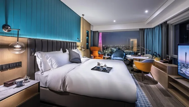 Room, King Bed, River View, Canton Tower، Elegant Hotel (Zhujiang New Town Canton Tower) 1/4