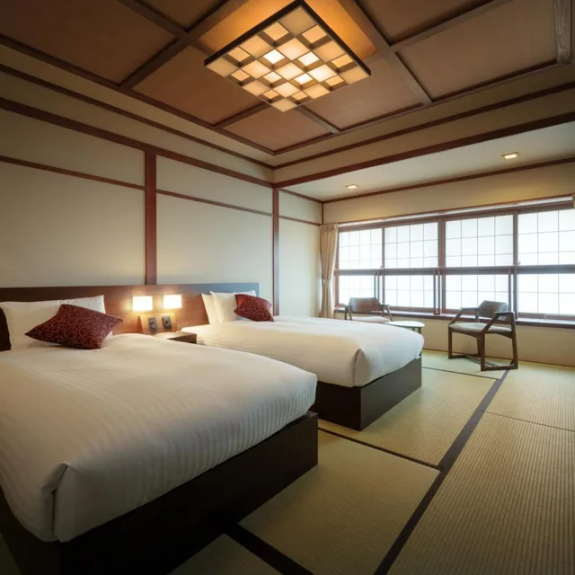 غرفة قياسية بسريرين منفصلين، Omiya Ryokan 1/5