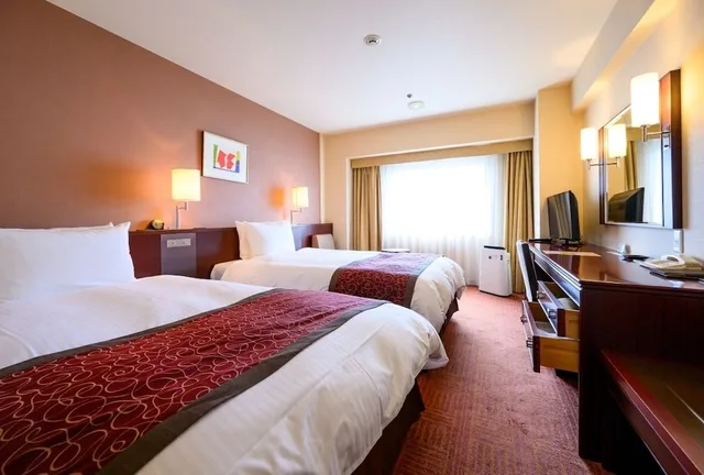 غرفة كومفورت بسريرين منفصلين للمدخنين، Fukuyama New Castle Hotel 2/6