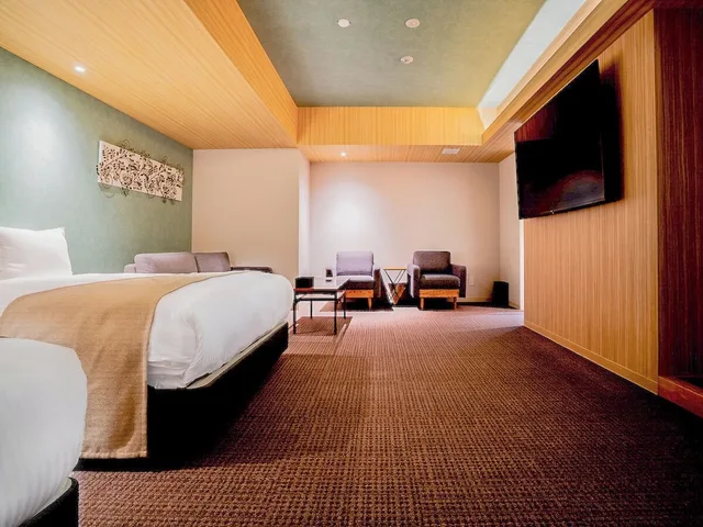 جناح بسرير كوين وسريرين مزدوجين، Randor Hotel Namba Osaka Suites 4/5