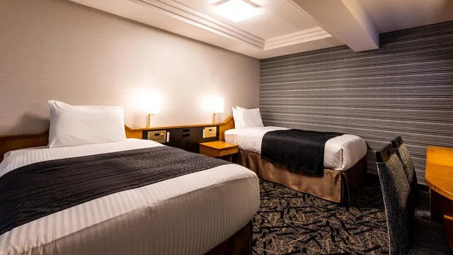 غرفة بسريرين منفصلين لذوي الإعاقة، Apa Hotel Kyotoeki Horikawadori 2/2