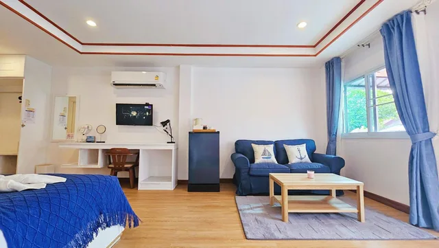 كوخ بسرير كينج بإطلالة على الحديقة، Phaithong Sotel Resort 6/10