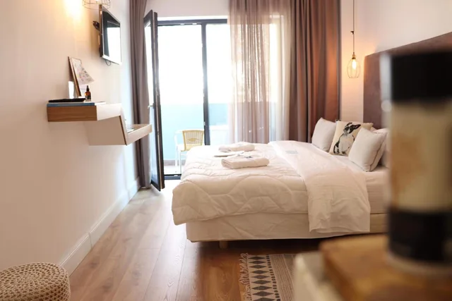 غرفة ديلوكس بسرير مزدوج، Blue Bottle Hotel 10/10