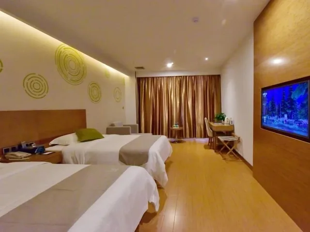 غرفة بسريرين منفصلين، GreenTree Inn (Qichun Ouyada Square) 1/2