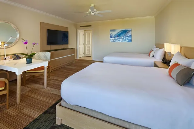 غرفة بسريرين كوين بإطلالة على الحديقة لذوي الإعاقة، Grand Wailea Maui, A Waldorf Astoria Resort 2/7