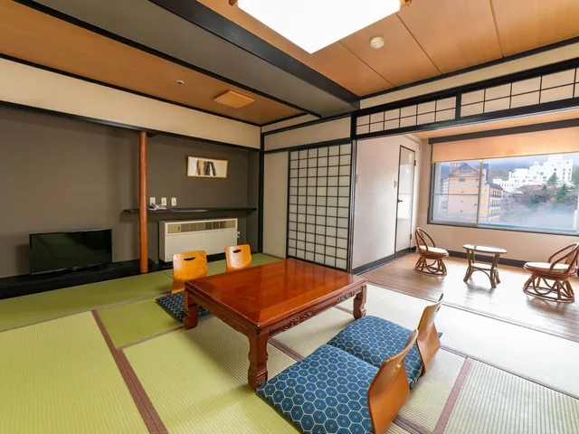 Japanese, 5 Futon Beds, Tatami, Yubatake Side, Smoking، Kusatsu Onsen Daitokan 2/2