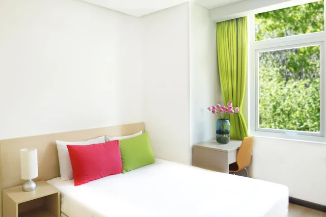 1 Bedroom, Deluxe, Apartment, Queen Bed, City View, G8 Center Hotel Saigon 3/8