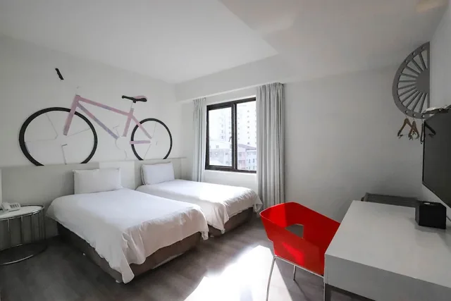 غرفة قياسية بسريرين منفصلين، Hotel Initial-Taichung 9/10