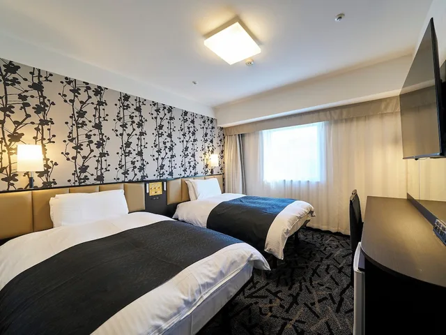 غرفة مفردة بسريرين منفصلين، Apa Hotel Toyama Ekimae 2/6