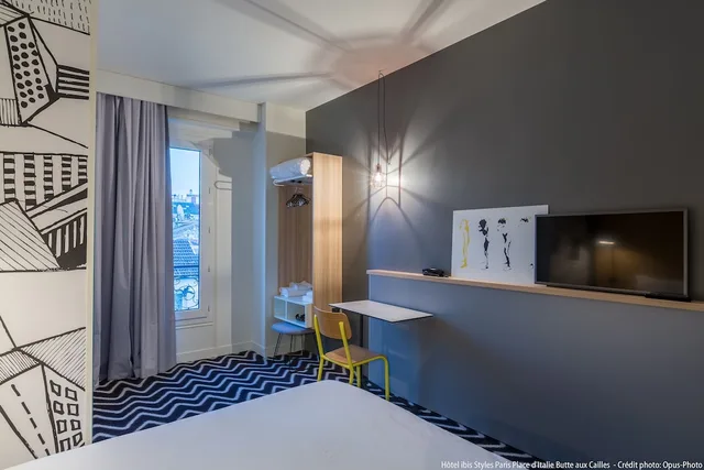 غرفة قياسية بسريرين منفصلين، Ibis Styles Paris Place d Italie Bute aux Cailles 5/7