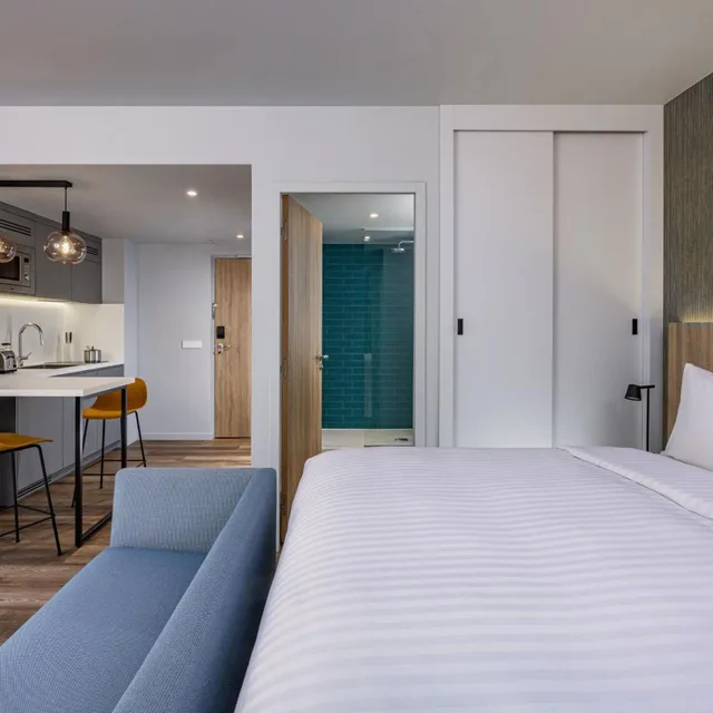 جناح بسرير كينج بغرفة نوم واحدة، Residence Inn Paris Charles de Gaulle Central Airport 4/8