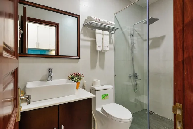 استوديو بسرير كوين بغرفة نوم واحدة، Atlas Hotel & Apartment 1/2