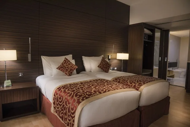 غرفة ديلوكس بسريرين منفصلين، Asdal Boutique Hotel Seef 2/3