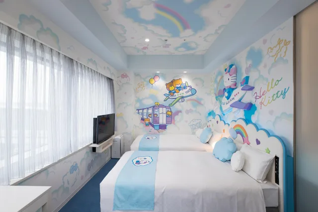 Semi Room, Hello Kitty, Pacific, 2 Semi Double Beds, Annex، Centrair Hotel 1/1