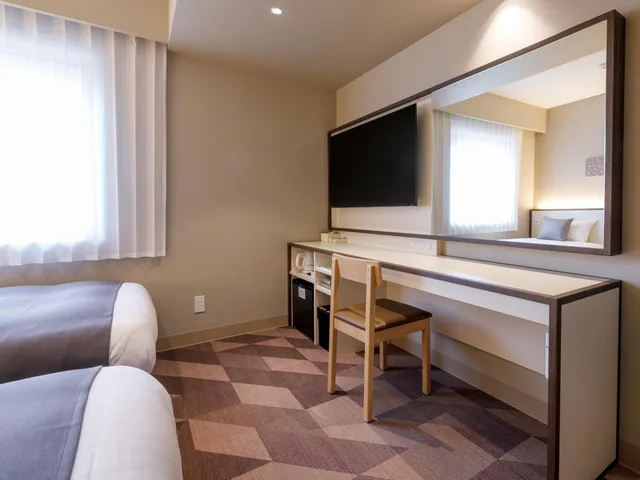غرفة بسريرين منفصلين، Fukuoka U-Bell Hotel 6/10