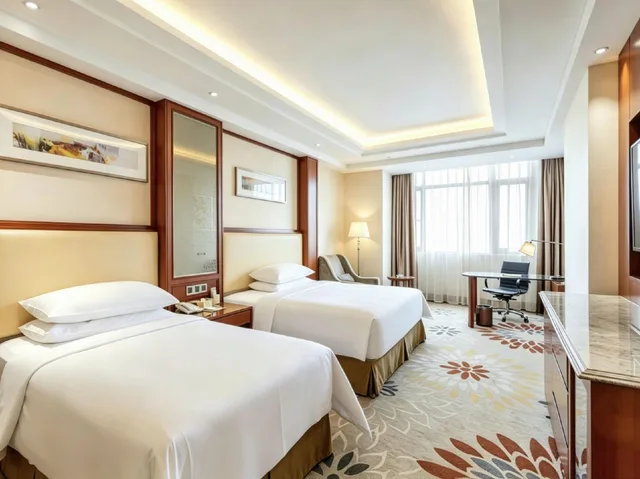 غرفة ديلوكس بسريرين منفصلين، Hotel Vienna Nanchang County Chengbi Lake 1/1