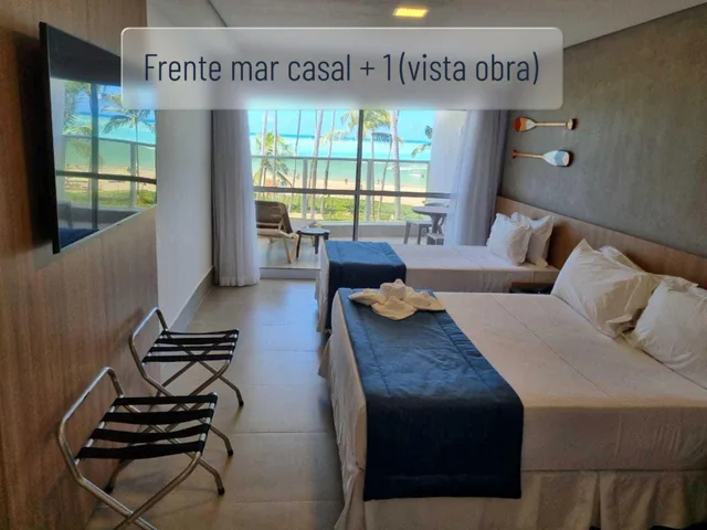 غرفة ثلاثية بإطلالة على البحر، Maragogi Brisa Exclusive Hotel 2/3