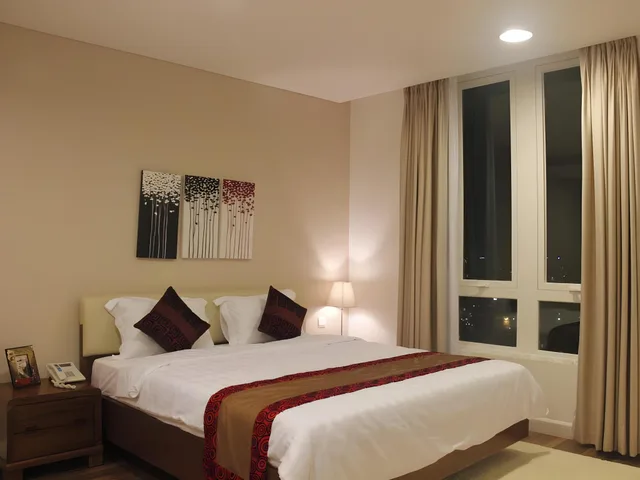 شقة بسرير كينج وسريرين منفصلين بغرفتي نوم، An Phu Plaza Serviced Apartment 1/1