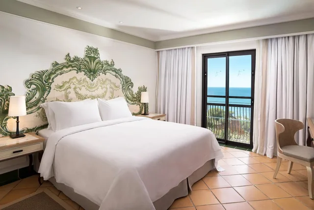 جناح دوبلكس بسرير كوين بإطلالة على البحر بشرفة، Pine Cliffs Hotel A Luxury Collection Resort Algarve 2/9