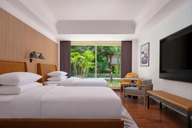 غرفة ديلوكس بسرير مزدوج بشرفة، Sheraton Jakarta Soekarno Hatta Airport 1/4