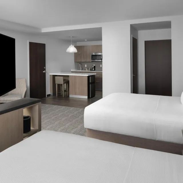 Studio, Suite, 2 Queen Beds, Kitchen, Hyatt House Lansing University Area 1/3