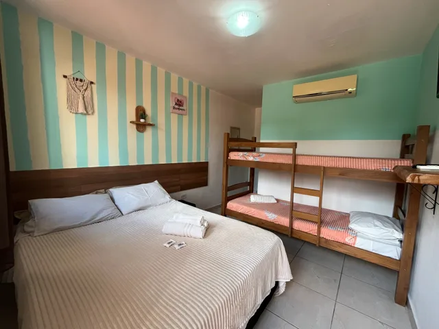 غرفة رباعية بشرفة، Pousada Porto de Amigos 1/4