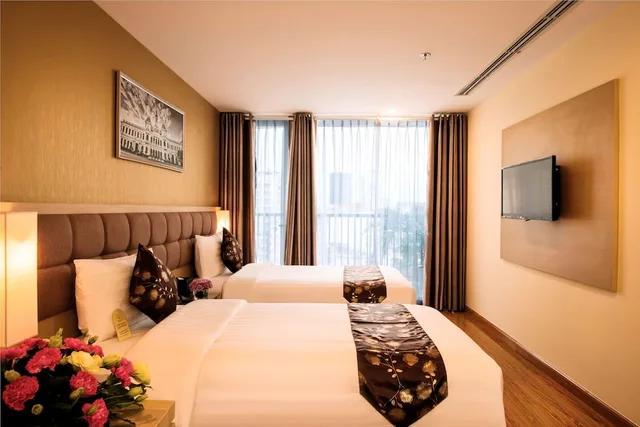 غرفة بريميوم بسريرين منفصلين، GK Central Hotel 9/10