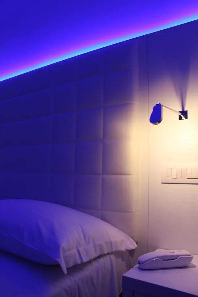 غرفة بسرير مزدوج أو سريرين منفصلين، Hotel Saint Tropez Riccione 5/6