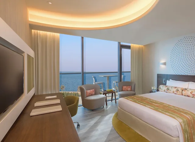 Deluxe, King Bed, Partial Palm Sea View, Balcony، The Retreat Palm Hotel Dubai - MGallery Collection 8/10
