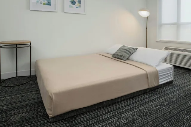 جناح استوديو بسرير كينج بإطلالة على البحيرة مع أريكة، Clarion Hotel Portland International Airport 2/6