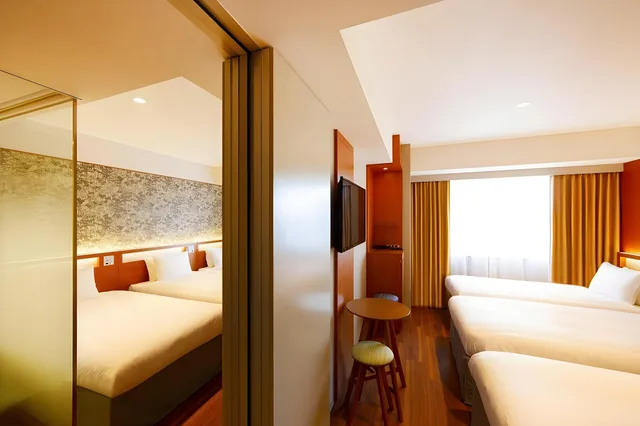 غرفة متصلة بسرير فردي، Karaksa Hotel Grande Shin-Osaka Tower 1/2