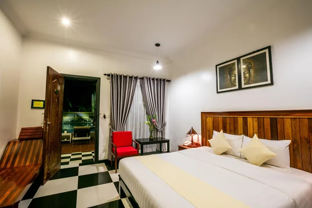 غرفة ديلوكس بسرير مزدوج بشرفة، Asanak D'angkor Boutique Hotel 1/10