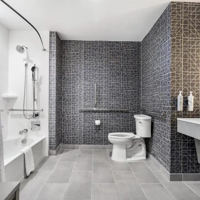 جناح استوديو بسريرين كوين مع أريكة بحوض استحمام لذوي الإعاقة، Homewood Suites by Hilton Austin Airport 5/5