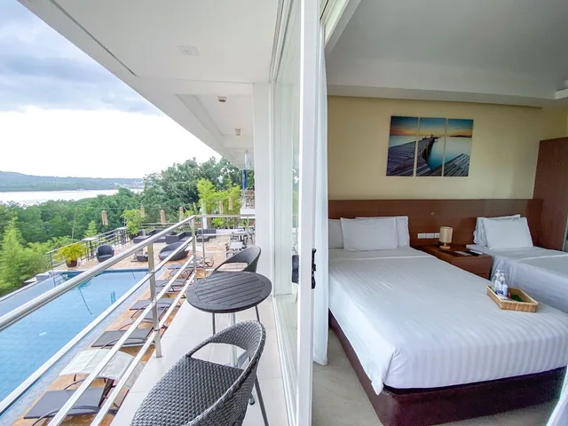 غرفة بريميير بسرير مزدوج وسرير فردي، Ocean Suites Boutique Hotel 3/4